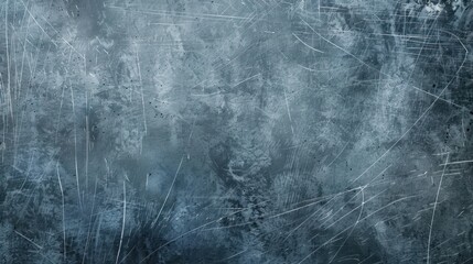 Obraz premium Scratched blue metal texture background. Industrial design for template and print.