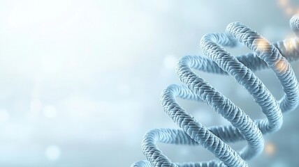 Molecular structure of collagen fibers, triple helix arrangement, structural protein in connective tissue, collagen, biomolecular structure