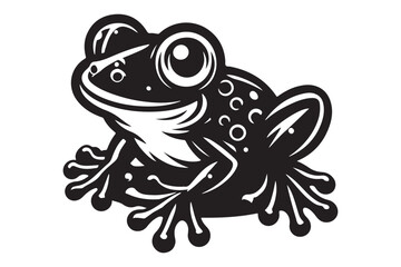 Frog Silhouette Vector Illustration