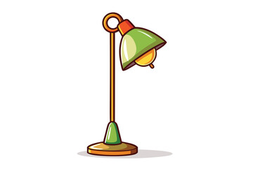 Desk lamp icon illustration isolated on a white background
