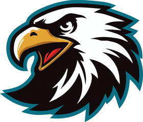 American eagle head logo icon vector image