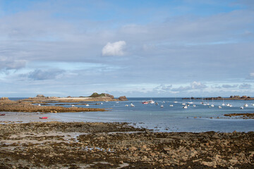 Magnifique vue sur la baie de Port-Blanc Penvénan en Bretagne