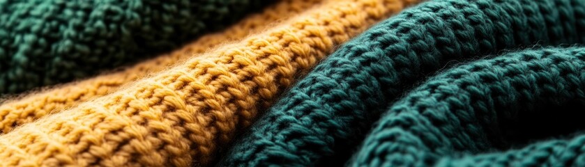 A soft, knit fabric with warm textures, perfect for cozy settings, [soft , knit , warmth], [snug and warm],