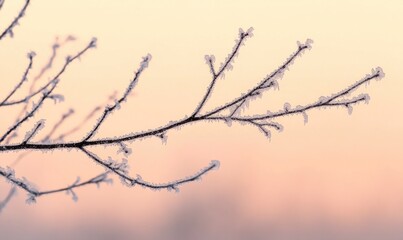 A branch of a tree covered in frost