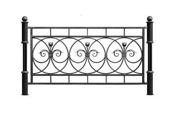 Forged  fence, fencing. B.