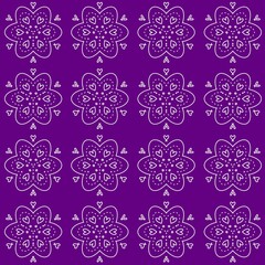 seamless pattern of flower style