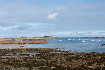 Magnifique vue sur la baie de Port-Blanc Penvénan en Bretagne