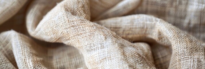 Background of natural linen fabric