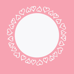 Beautiful picture frame background illustration