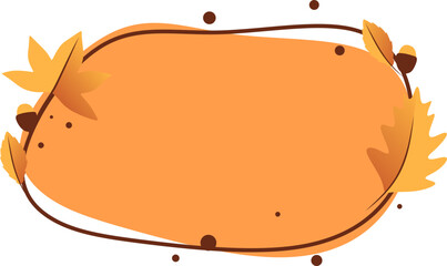 Autumn Text Box Label Frame