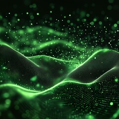 Abstract technology background with particles and lines mesh
