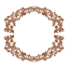 Vector Ornament frame Floral Wedding Decoration