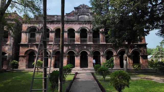Heritage houses inside Balihati Palace, Dhaka Division, Saturia, Bangladesh