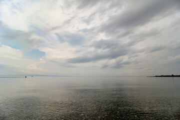 clouds over the sea