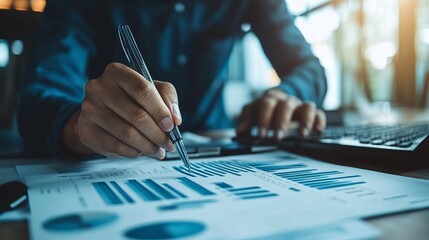 engaging moment of millennials in a digital marketing startup working together to analyze financial reports, driving strategy and performance