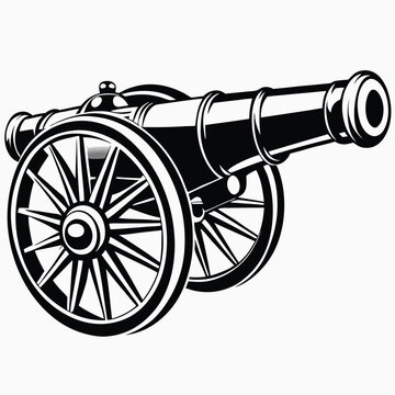 recommend clip art: Ancient Cannon Ball vector line art style