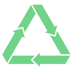 Recyle sign icon for conservation