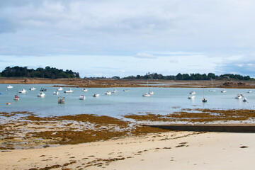 Magnifique vue sur la baie de Port-Blanc Penvénan en Bretagne