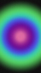 Abstract vintage retro wallpaper background, digital gradient in purple, blue and green, with film texture, wallpaper, background