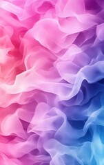 Obraz premium A seamless blend of soft pastel colors in a watercolor texture, with smooth transitions between shades of pink, blue, and lavender, perfect for backgrounds and artistic designs
