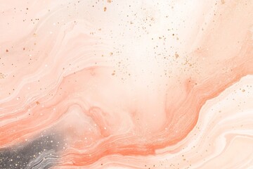 Fototapeta premium pastel peach epoxy resin art. Minimal modern abstract background peach fuzz color marble.