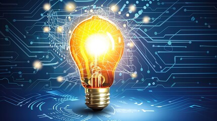 A captivating picture showing the essence of science and technology in the realm of Internet innovation. There are various elements representing advanced technological concepts. Computer systems might