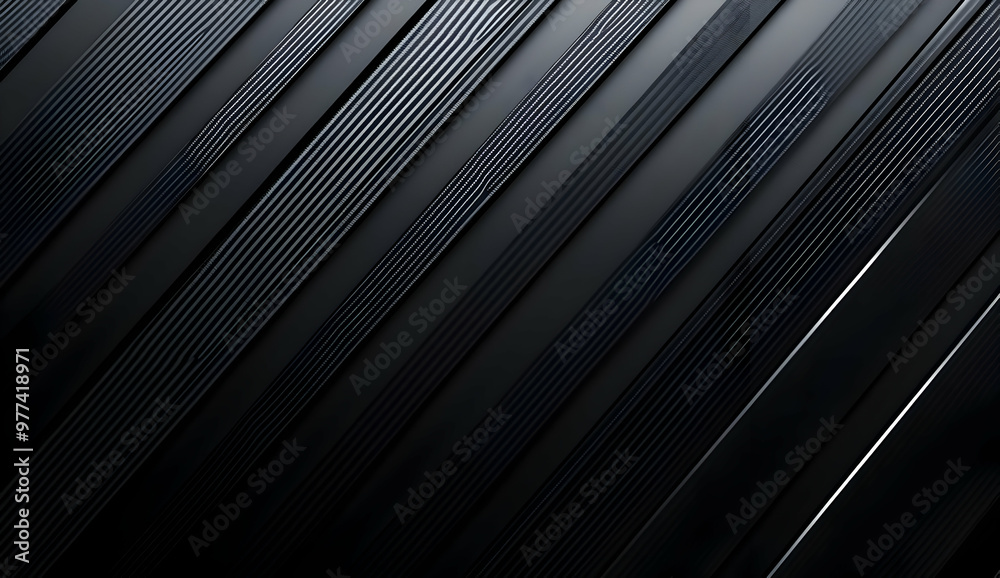 Poster abstract black texture with diagonal lines, creating a sleek and modern visual appeal for background