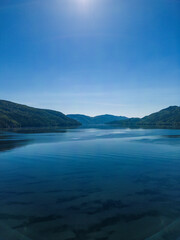 Norwegen, Norway, Tinnsja, Tinnsjå, See, Lake, River, Fluss, Episch, Wasser, Water, Deep, Düster, Berge, Mountain, Wolken, Wald, Forest, Grün, Green, Steine, Baum, Trees, Straßen, Streets,