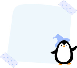 Cute Penguin Note Paper