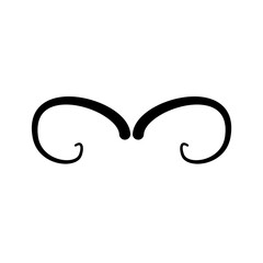 Obraz premium Animal horns icon, logo isolated on white background