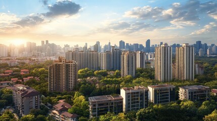 Obraz premium Real estate investment can contribute to community development, urban regeneration, and economic growth