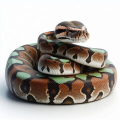 Obraz premium Amazon Tree Boa isolated on a white background