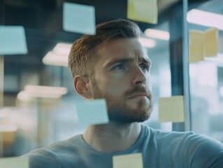 Obraz premium Professional Young Man in Modern Office