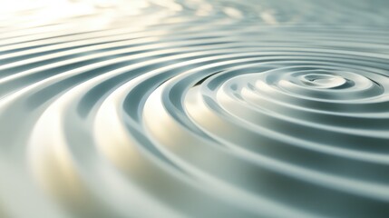 Gradually expanding ripples of light creating concentric circles in a soft gradient.