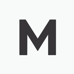 Letter M logo vector illustration