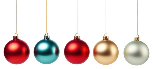 PNG Christmas balls hanging at a rope christmas jewelry white background.