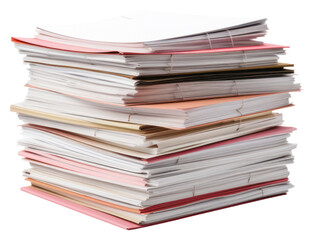 PNG Pile of documents and files publication white book.