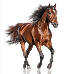 Obraz premium Horse Rearing Isolated