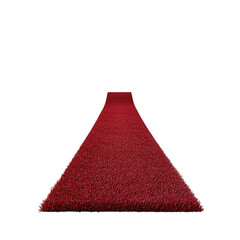A vibrant red carpet leading into an elegant space, perfect for events, celebrations, or welcoming guests with style. transparent background