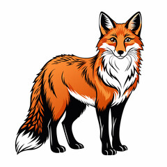 Fox Black vector silhouette