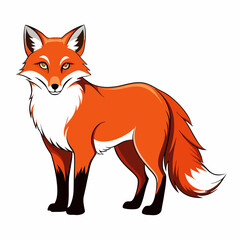 Fox Black vector silhouette