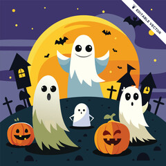 Halloween concept illustration design 