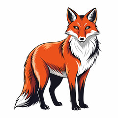 Fox Black vector silhouette