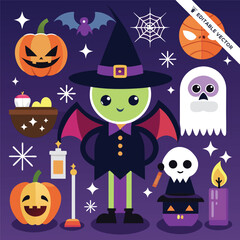 Halloween concept illustration design 