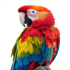 Fototapeta premium Scarlet Macaw Isolated
