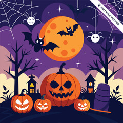 Halloween concept illustration design 