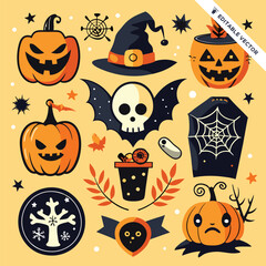 Halloween concept illustration design 