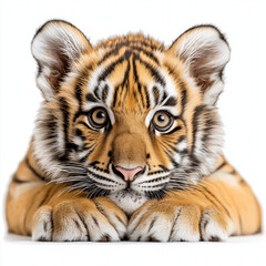 Fototapeta premium Tiger Cub Isolated