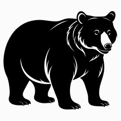 Bear Black vector silhouette