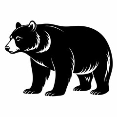 Bear Black vector silhouette